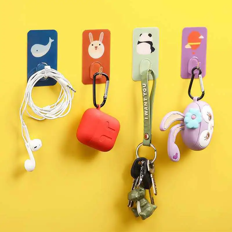 Вешалка-крючок 6 шт. без отверстий крепкий клейкий крючок для домашнего шкафа с