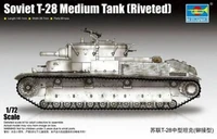 trumpeter 07151 172 soviet t 28 medium tank riveted model kit armored car th08307 smt2