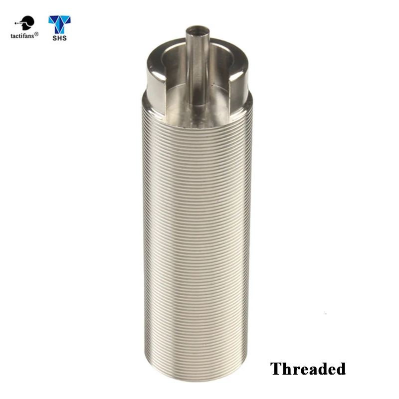 Threaded Ver.2 SHS Tune Up Kit ЧПУ из нержавеющей стали фрезерованный цельный сплошной цилиндр резьбовой блок встроенный поршень Охотничьи аксессуары M4 - Цвет: Threaded Ver.2