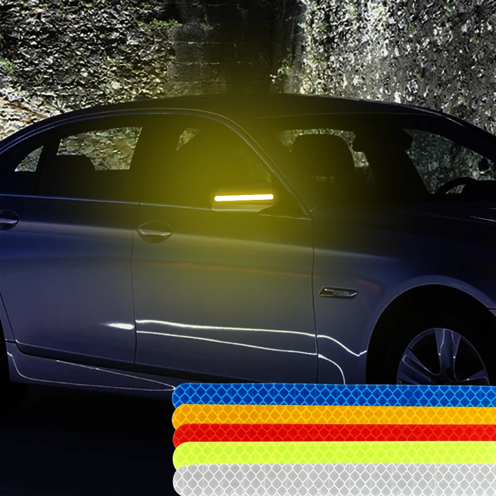 

2 шт., автомобильная флуоресцентная светоотражающая лента