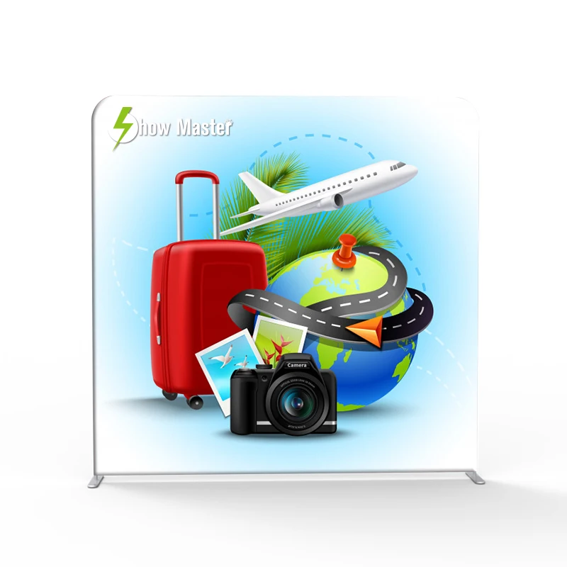 8 футов прямой Натяжной тканевый фон для выставок|Фоны вечеринки| |