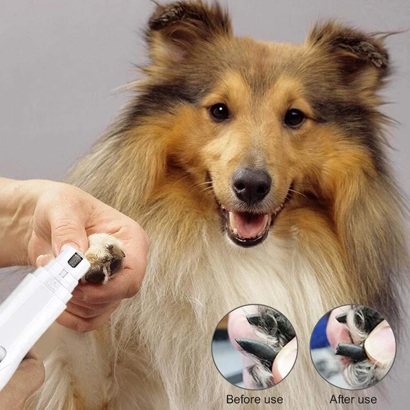 

Rechargeable Dog Nail Grinders USB Charging Pet Nail Clippers Quiet Electric Dog Cat Paws Nail Grooming Cleaning Trimmer Tools