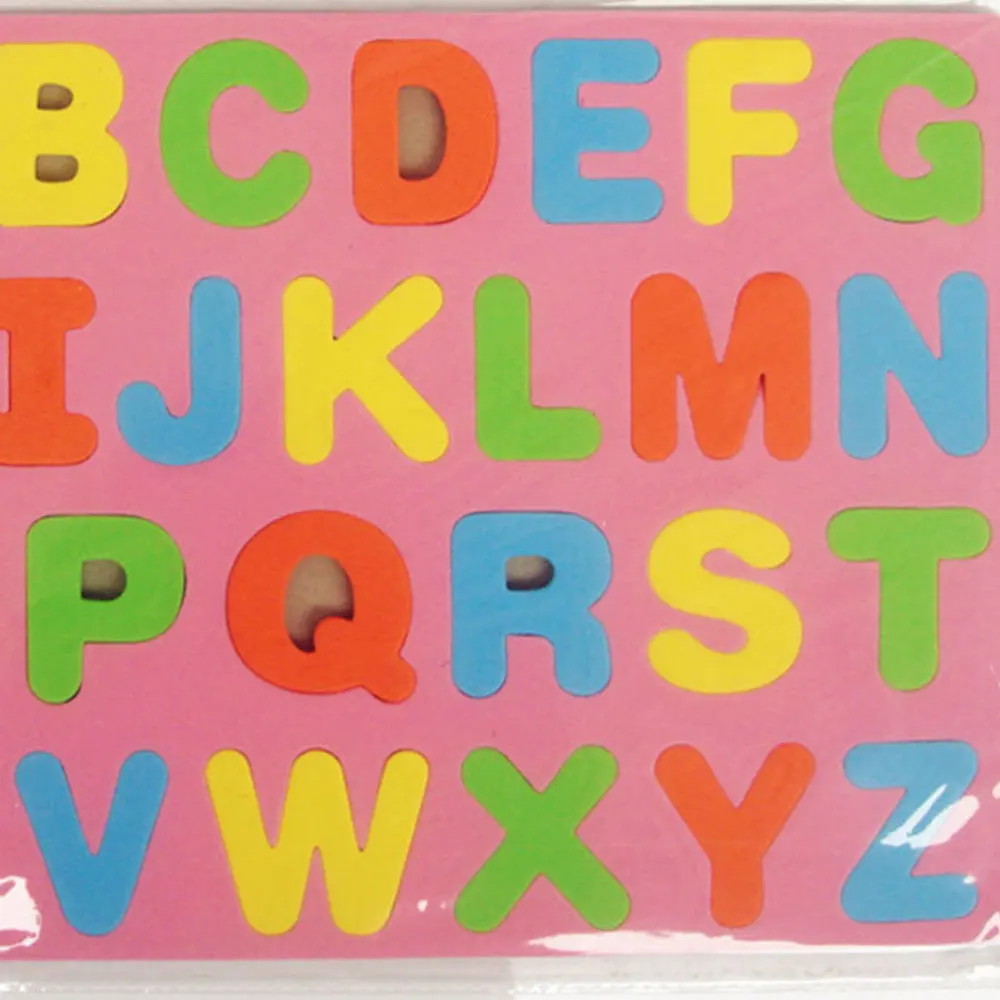 

Creative A to Z Alphabet Capitalized Letters Wooden Puzzles for Toddlers Educational Preschool Toys Game Cognitive Development