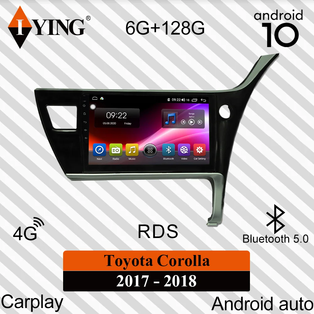 Автомагнитола IYING на Android для Toyota Corolla 2017 2018 автомобильное радио мультимедийный