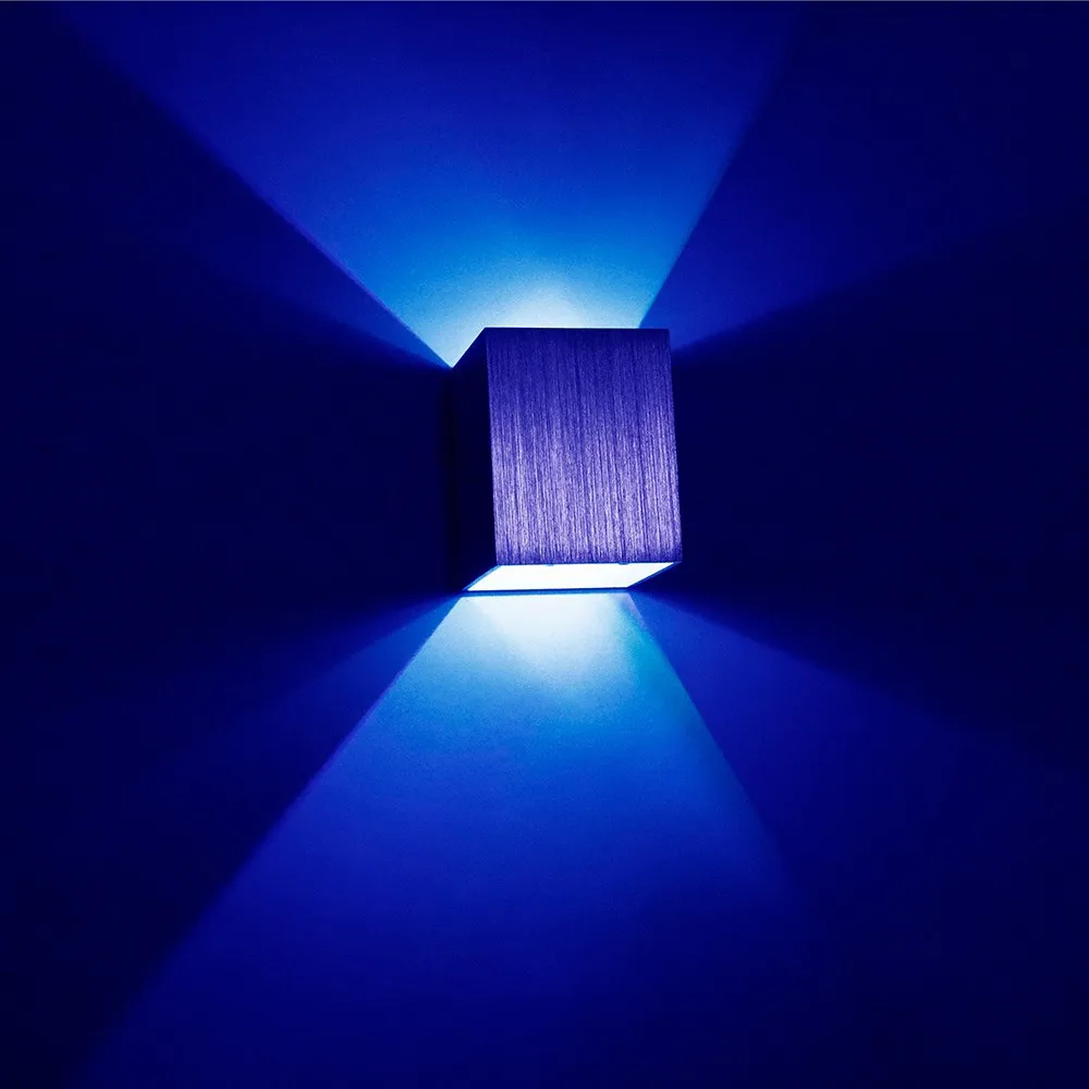 Blue light COB светодиодный настенный светильник для внутреннего освещения современное Домашнее освещение украшение бра алюминиевая лампа 8 Вт 110 В 220 В для ванной коридора - Цвет абажура: Blue light