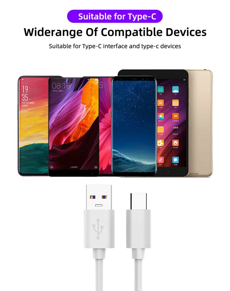 5A USB C кабель супер быстрая зарядка для huawei mate 30 P30 Lite Xiaomi Mi 9 usb type C кабель для samsung S8 S9 S10 type C кабель