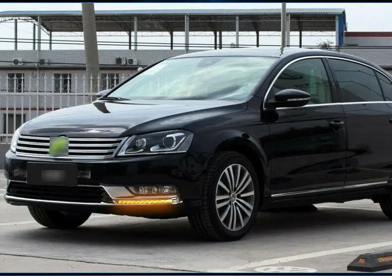 

2pcs 3 Functions LED Daytime Running Lights fog lamp For Vw magotan 2012-2016