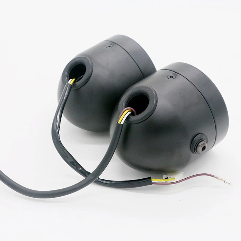 Мотоцикл DC 12V Винтаж двойной фары ретро черный мотоцикл универсальный моторный