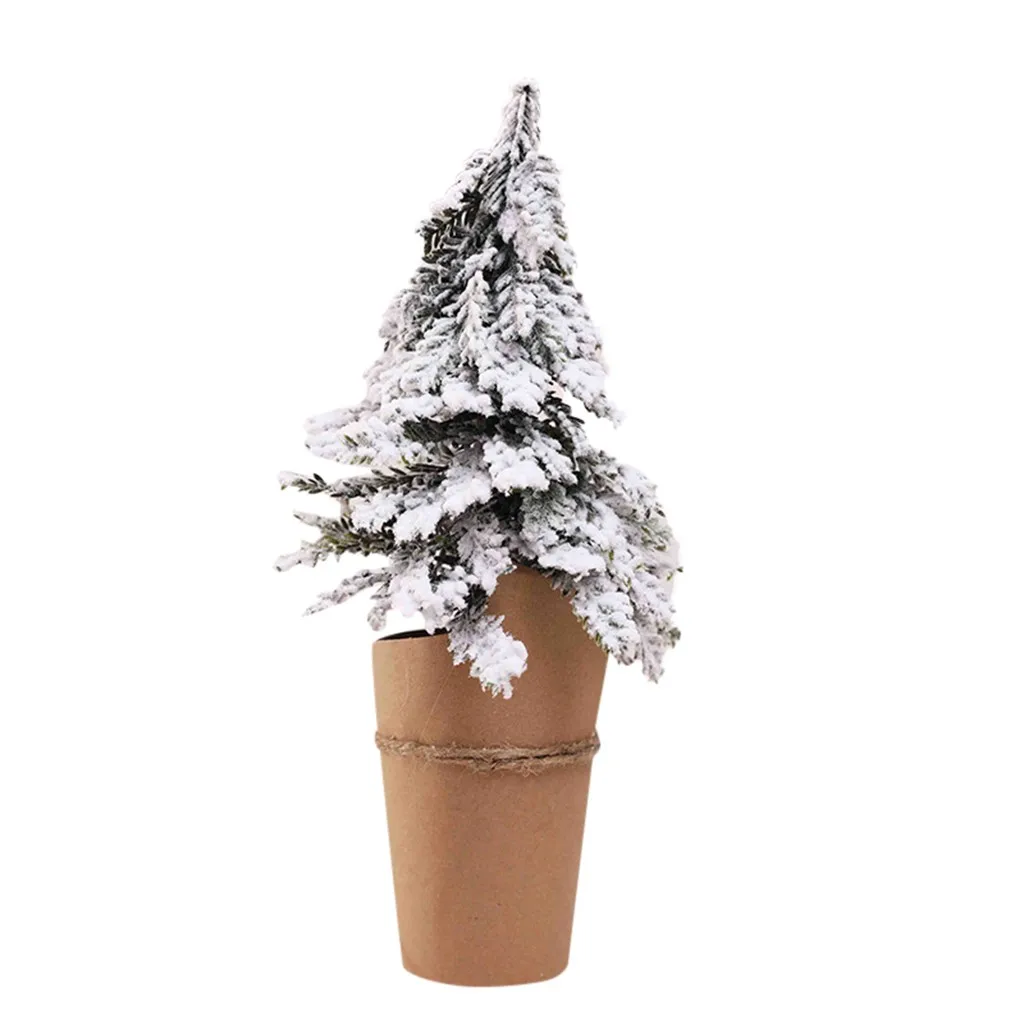 Фигурки миниатюрный орнамент Искусственный Настольный Мини Рождественская елка