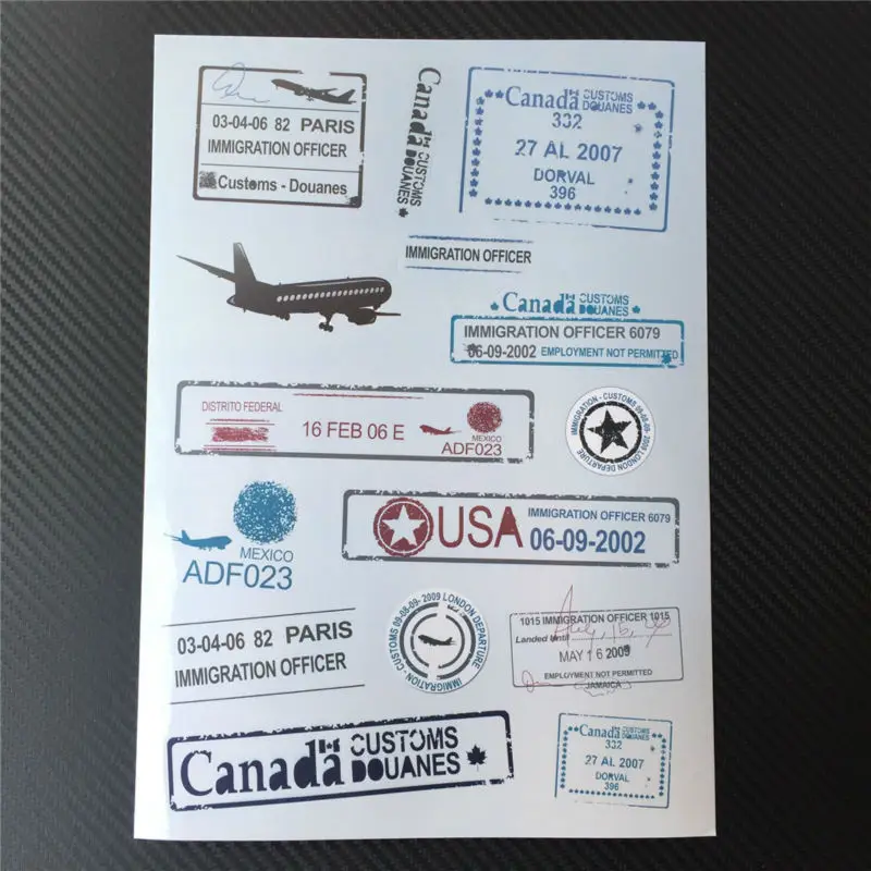 

Водонепроницаемая Съемная наклейка для автомобиля, винтажные, на заказ, знаки, туристические наклейки для чемоданов, багажа, ноутбука, гита...