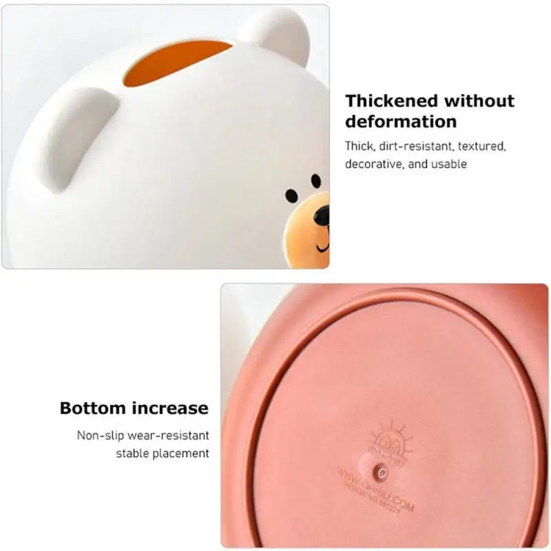 

Cute Bear Tissue Case Box Container Home Car Towel Napkin Papers Dispenser Holder Box Toilet Kitchen Hotel Desktop Storage