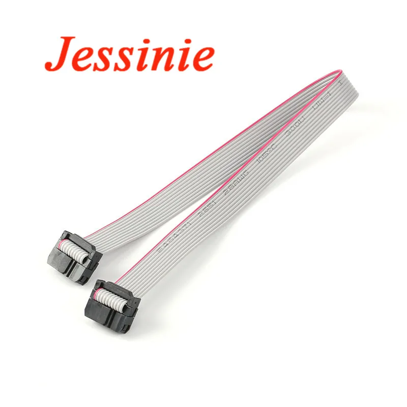 Кабель для передачи данных 28AWG плоский 10P 10 контактов 30 см 2 54 мм 5 шт. шаг FC-10 300 JTAG ISP