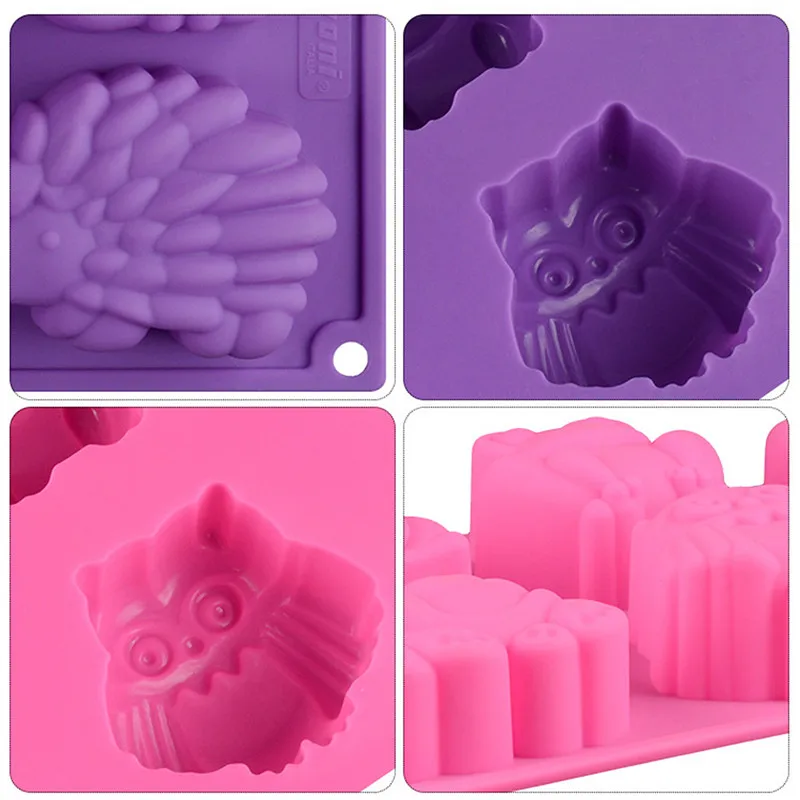 6 cavity мультфильм животных лягушка в форме кенгуру небольшой инструмент для