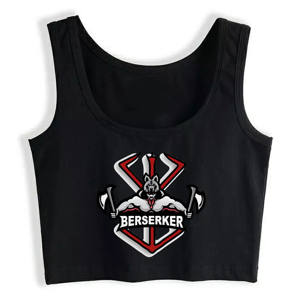 

Crop Top Berseker Anime Berserk Fit Harajuku Cotton Y2k Tops Womens Tops blusas mujer de moda 2021 verano Gym Tank Top Women