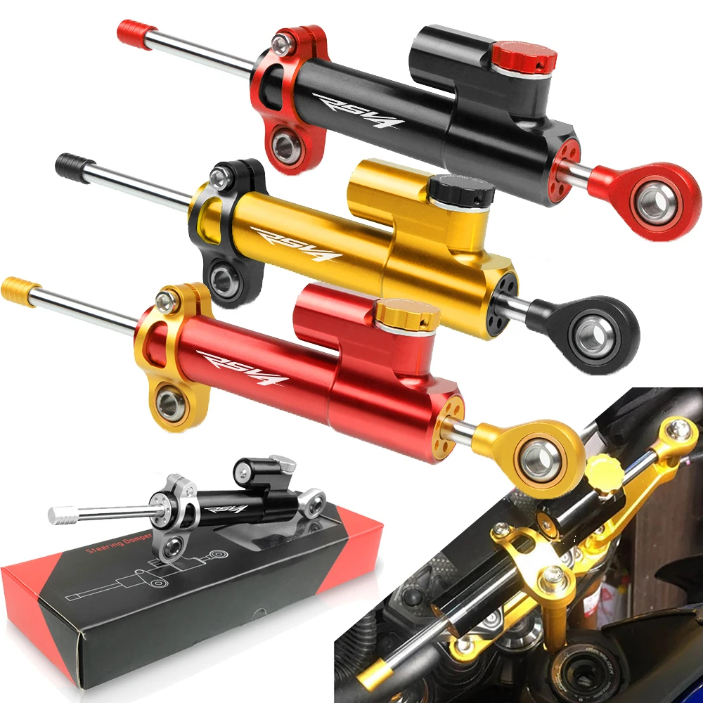 Мотоцикл с ЧПУ Регулируемый рулевой демпфер стабилизатор для Aprilia RSV4 2010-2017 TuonoV4 1000