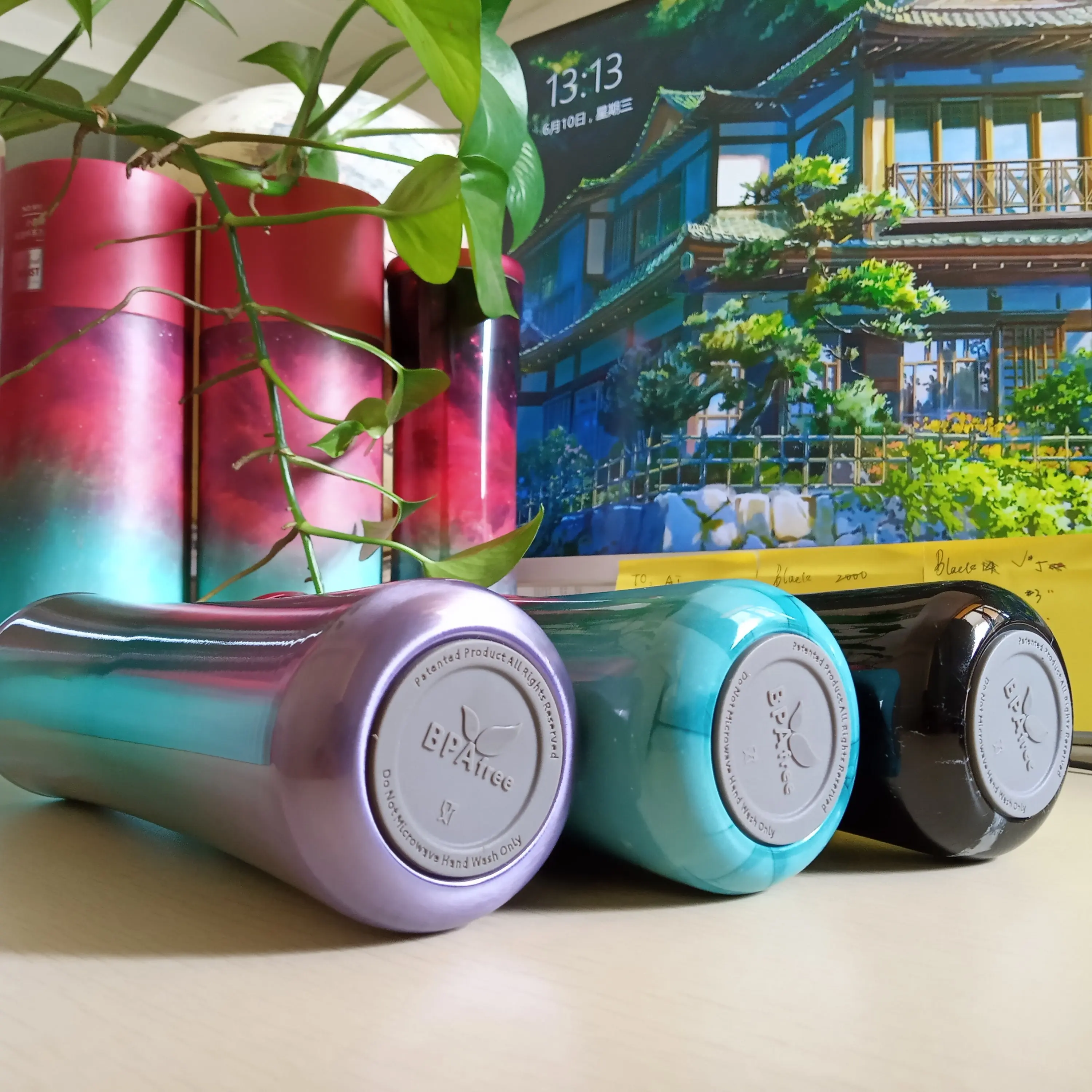 Маленькая грелка талии Мужская бутылка для воды бизнес автомобиль чашка 316