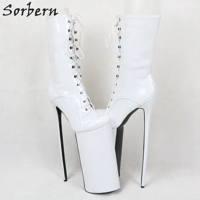 Женские ботинки на высоком каблуке со шнуровкой 12 дюймов | Обувь