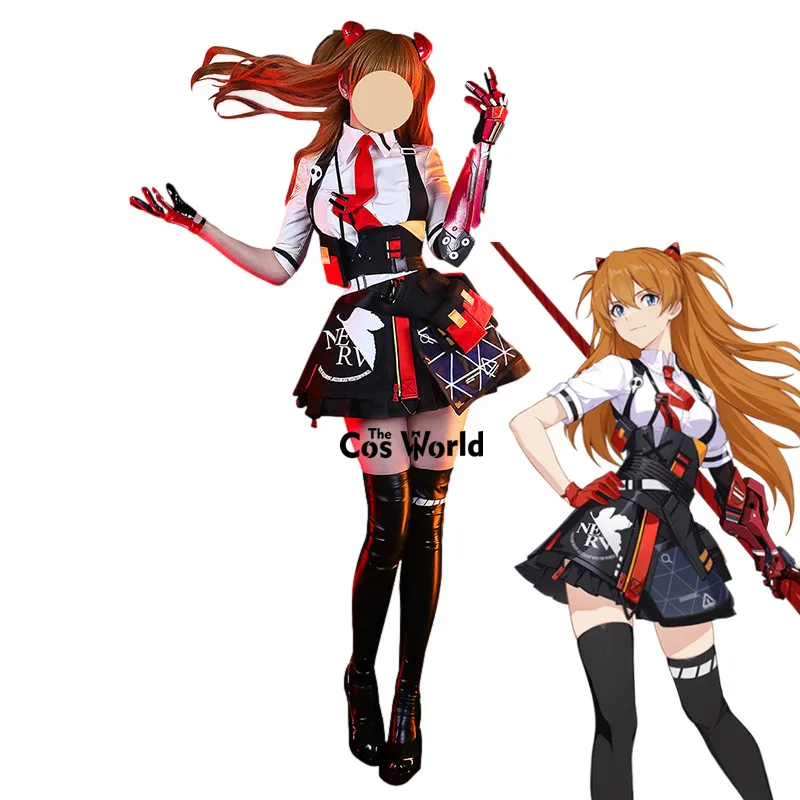 

Honkai Impact 3 коллаб событие ЕВА АСУКА Shikinami Лэнгли наряд-Униформа игры Костюмы для косплея