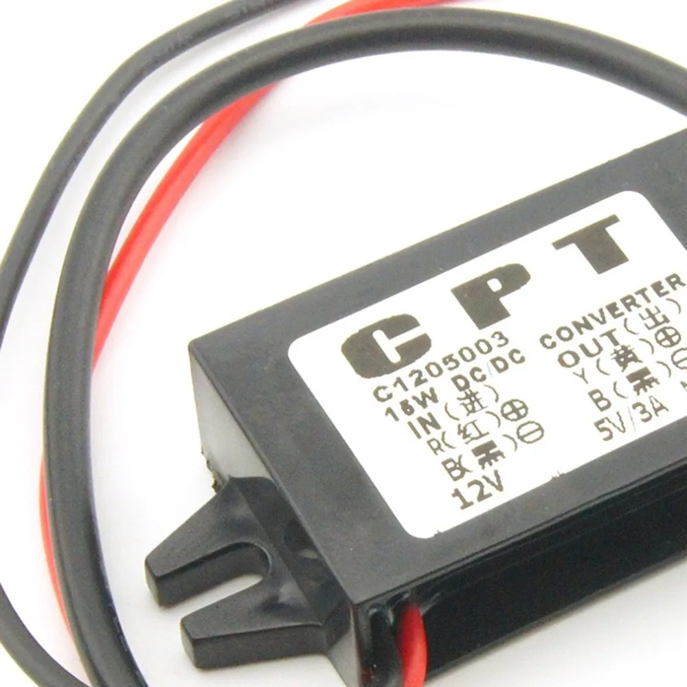 

DC-DC Converter 12V to 5V 3A Step Down Power Supply Module Micro USB Converter High Quality