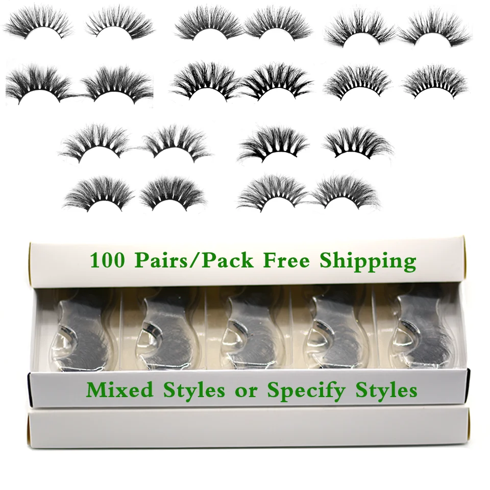 25 мм норковые ресницы оптом 3D пушистые для женщин натуральная длинная толщина