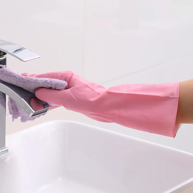 Догна перчатки для мытья посуды кисть чаша из прочного пластика на резиновой