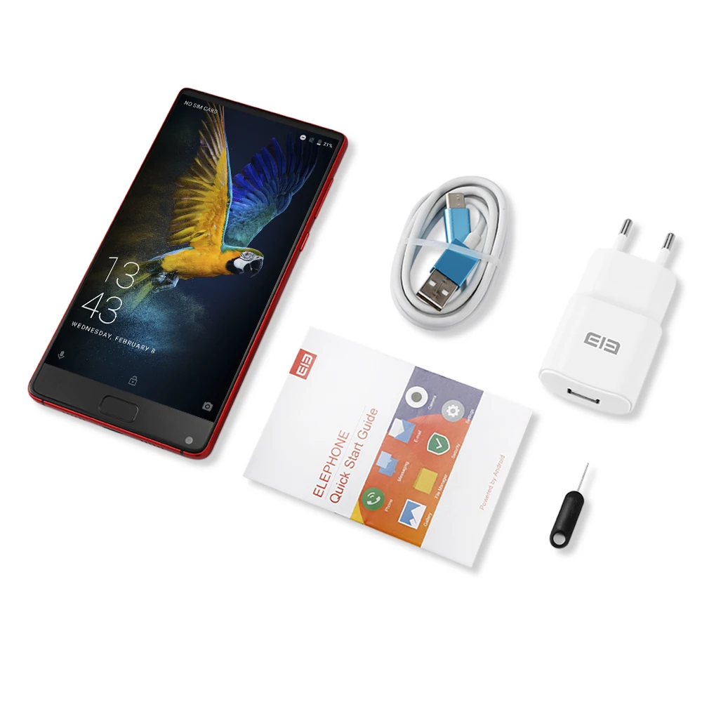 Восстановленный Elephone S8 4G Смартфон Android 7 1 6 0 &quotHelio X25 Deca Core 4 Гб + 64 МП передний