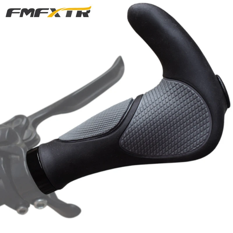 

FMFXTR Bicycle Bike Handlebar Grips Cap End Aluminium Alloy Lock Anti Slip and Shock Absorption Mountain Bike Handle Glove Grip