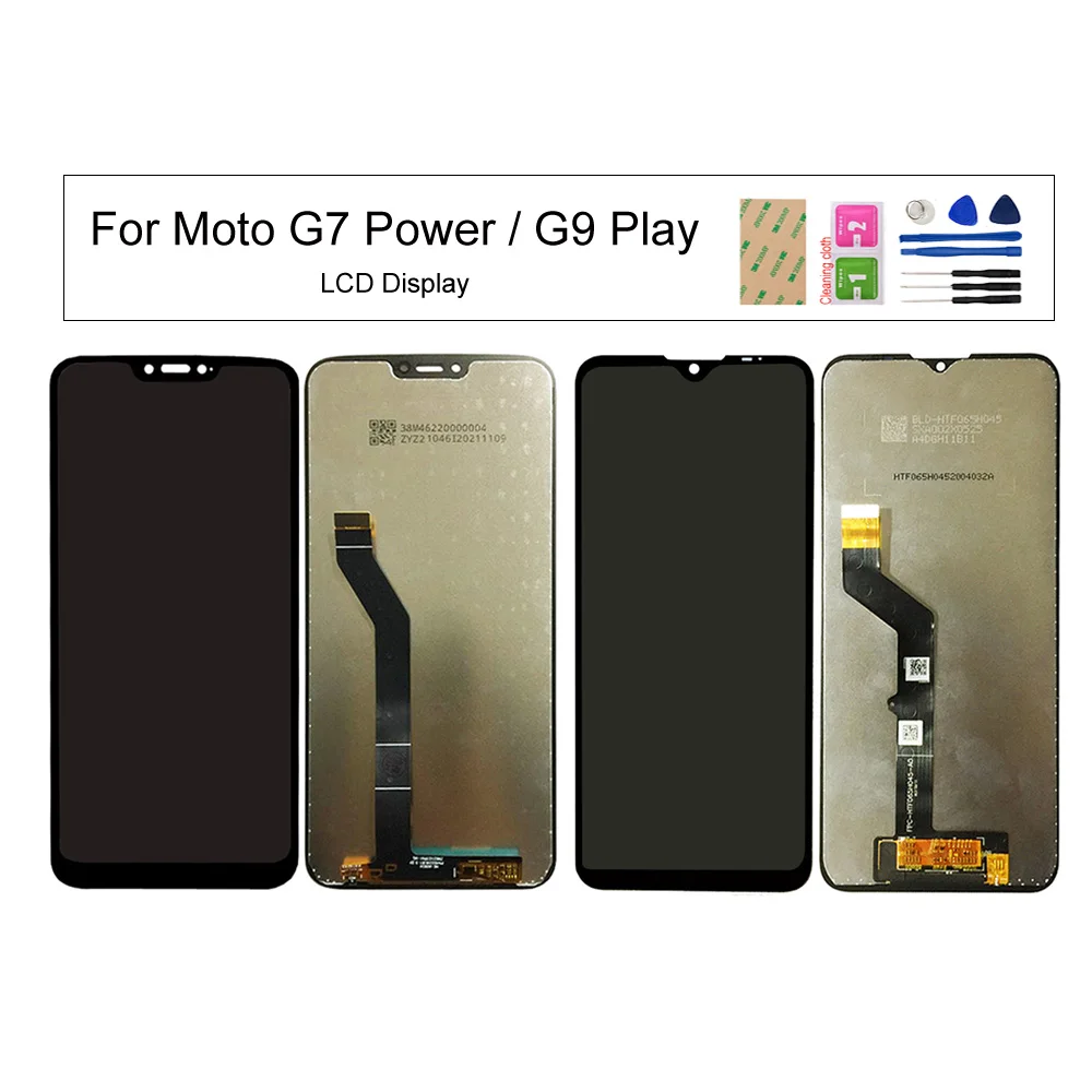 

ЖК-дисплей для Motorola Moto G9 Play, экраны для Moto G7 Power, сенсорный экран, дигитайзер, стеклянная панель, датчик, ремонт планшетов