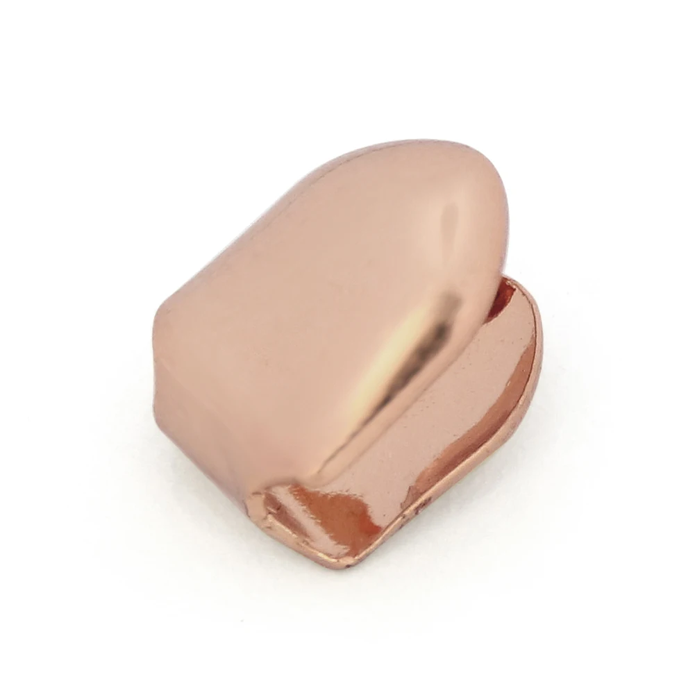 GUCY Новый подходит розово-белого золота с покрытием хип-хоп одинарный зубной