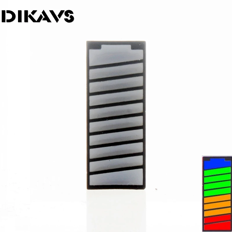 10-сегментная Светодиодная панель тип батареи светодиодный Диод цифровой дисплей