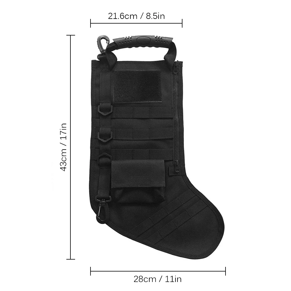 Hunting Tactical Christmas Stocking Bag Molle Pouch Ruck up Hanging Santa Socks Decoration Military Storage | Спорт и развлечения