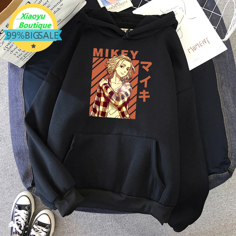 

Мужская толстовка Mikey с рисунком Токийский призрак 05 Модный пуловер с круглым вырезом Толстовка Harajuku теплая толстовка флисовая Теплая мужс...