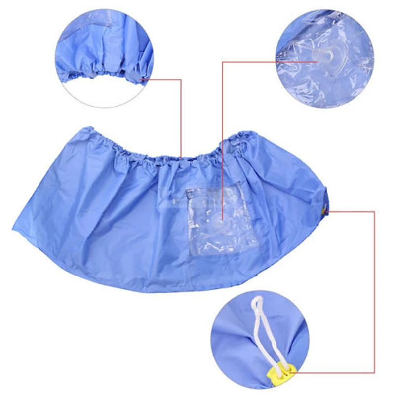 Blue Air Conditioner Waterproof Cleaning Cover Dust Washing Clean Protector Bag | Дом и сад
