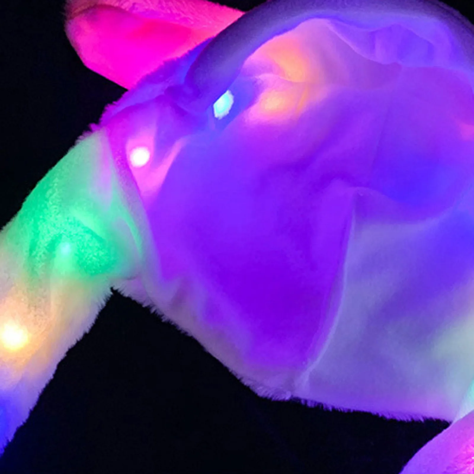 

Led Light Rabbit Ear Hat Cute For Baby Kids Girls Gift Hats Plush Light Rabbit Ear Hat Cap Lovely Girlfriend Beanies