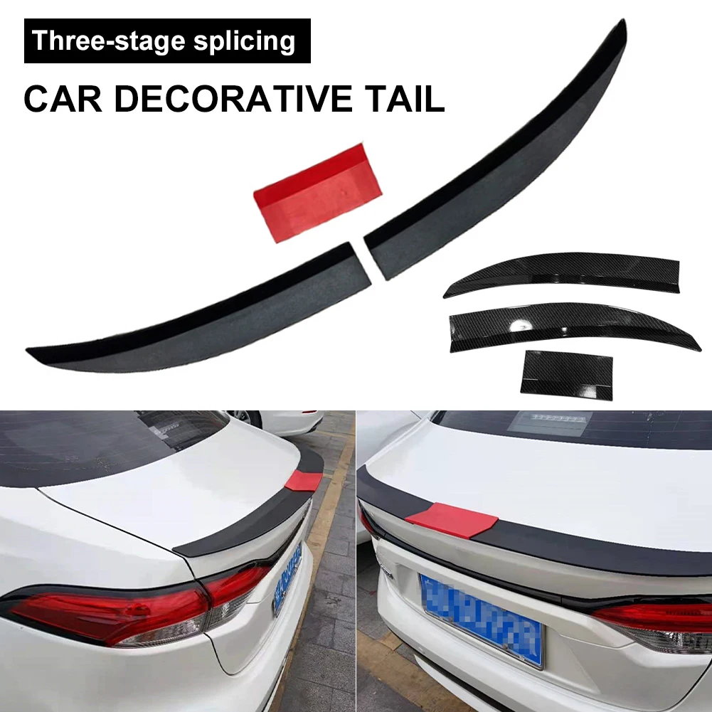 

Universal Car Trunk Spoiler Wing Adjustable Tail Spoiler Lip Carbon Fiber Adhesive Anti-Aging Car Styling Exterior Decoration
