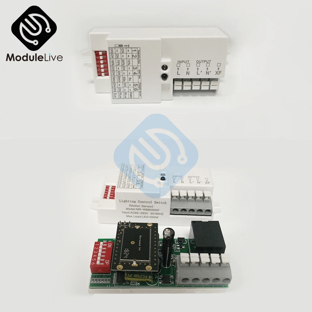Переключатель датчика микроволнового радара 110-220 В переменного тока