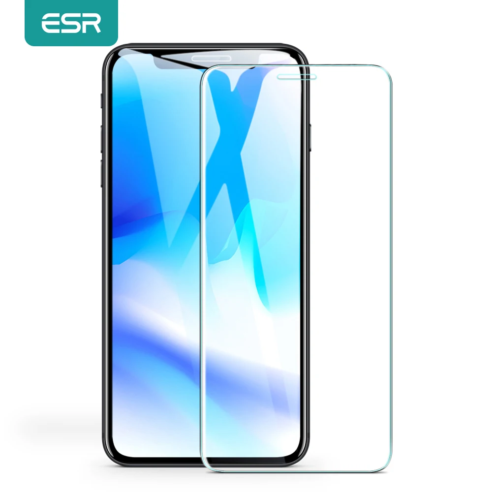 Закаленное стекло ESR для iPhone X XS XR Max 3X прочная защитная пленка экрана стеклянный