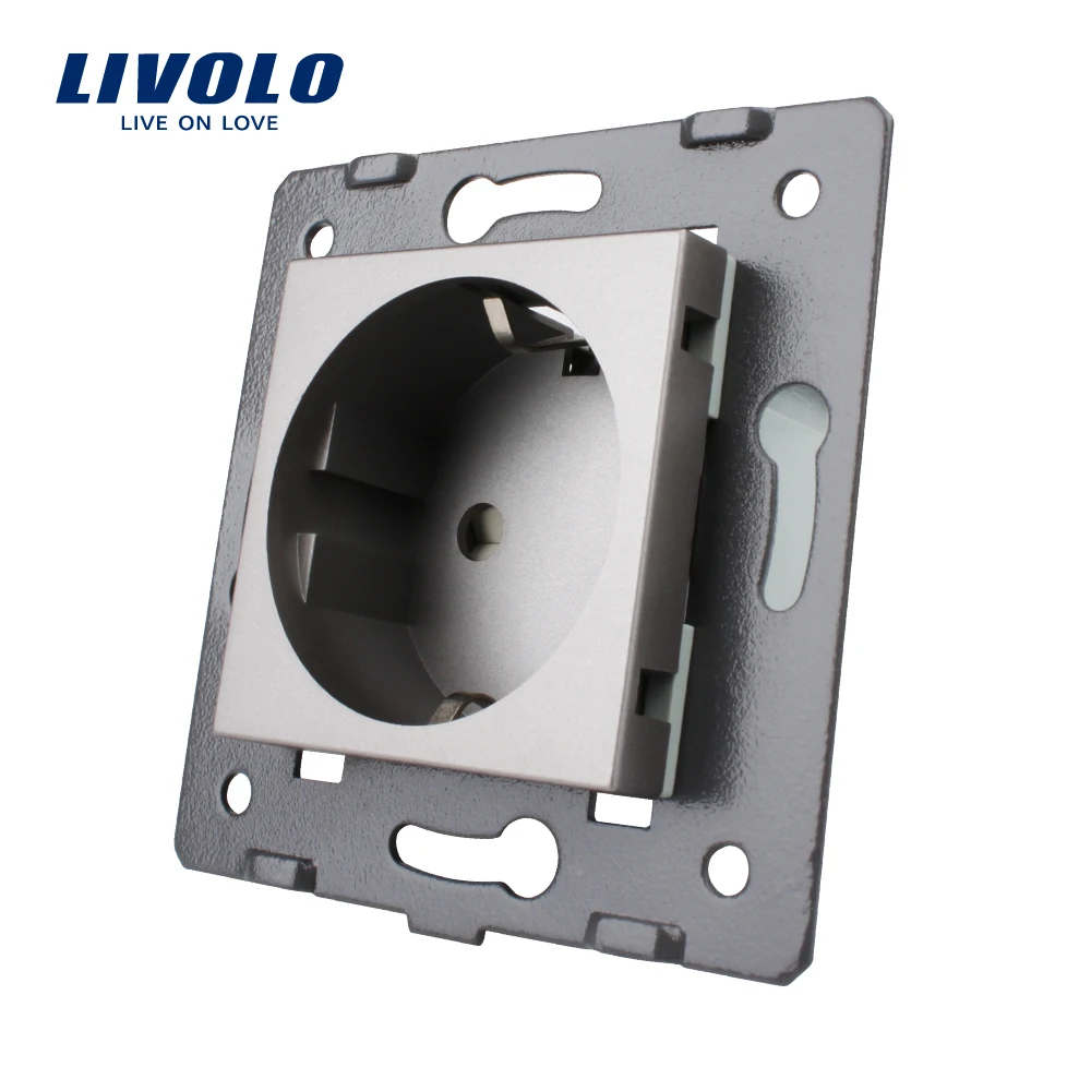 

Livolo Socket DIY Parts, White Plastic Materials, EU standard, Function Key For EU Wall Socket, VL-C7-C1EU-11