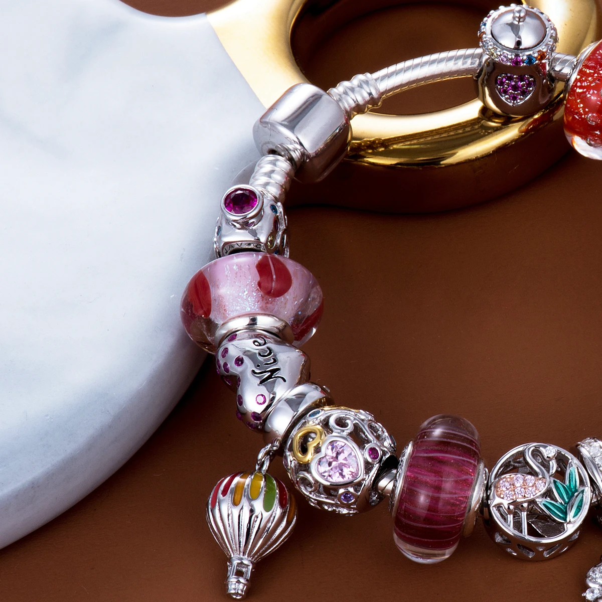 Video! nice and naughty heart 925 Sterling Silver beads charms fit Bracelets &amp Bangles Never change color DDBJ022 | Украшения и