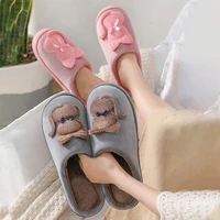 winter home slippers womens soft plush indoor slippers ladies warm fluffy slippers