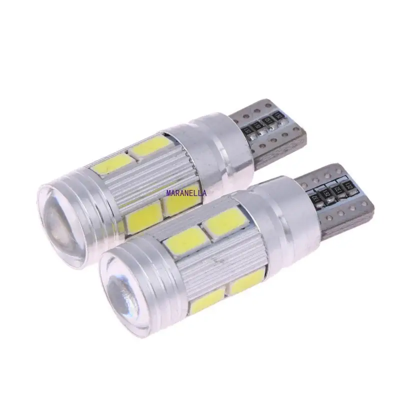 

2Pcs T10 Car Light Bulb 5630 10 SMD W5W Auto Led Lamp 12V Automobiles Parking Tail Trunk License Light-emitting Diode Lamp New