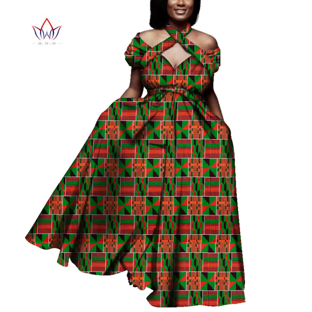 Женская одежда в африканском стиле летнее винтажное длинное платье Дашики