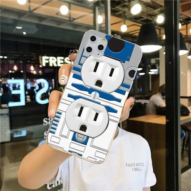 BB8 BB 8 R2D2 робот для мобильного телефона чехлы iphone 12 11 Pro Max Мини XS 7 6 6S Plus X 5S SE 2020 XR