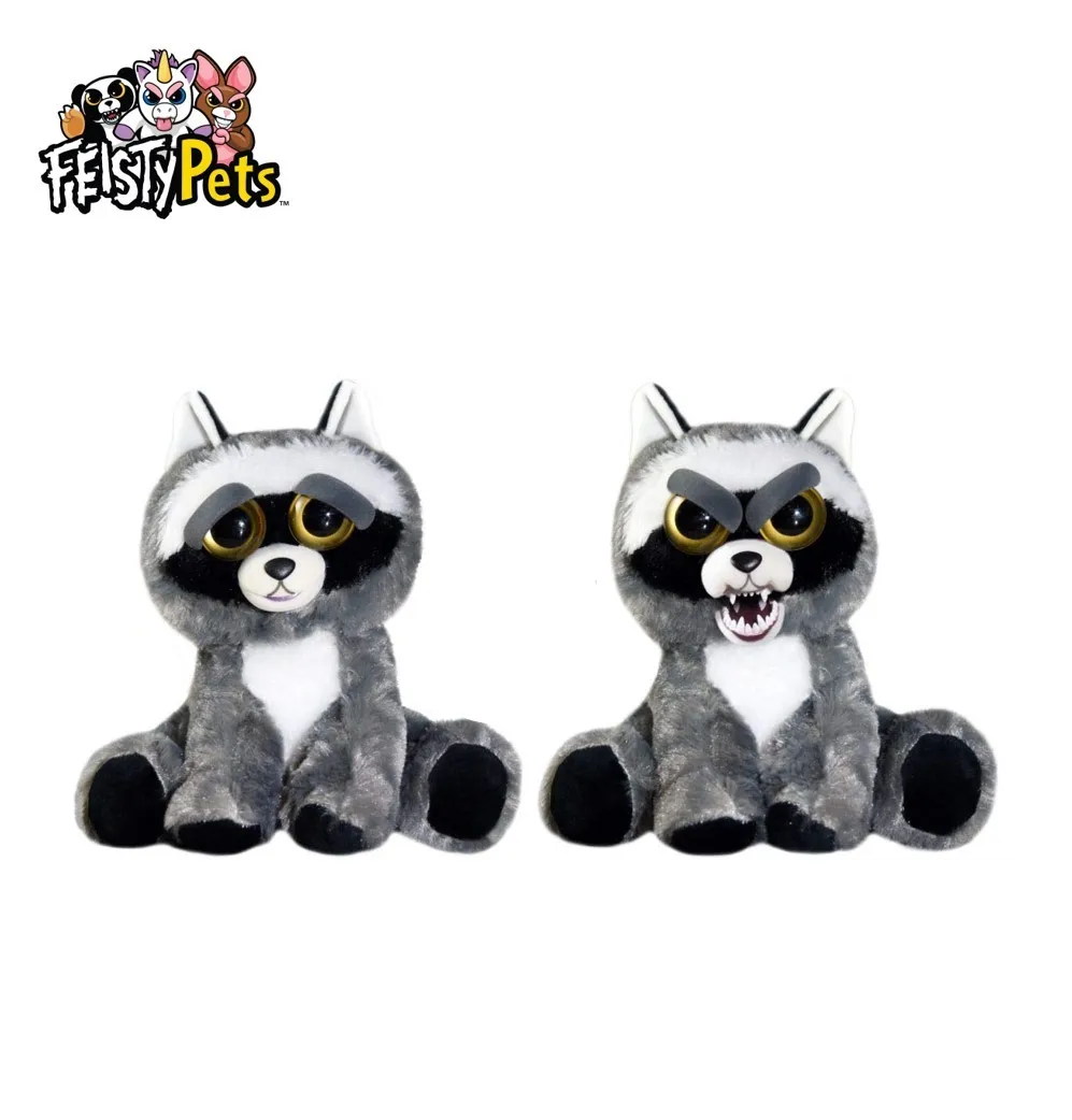 Feisty Pets toys stuffed plush angry animal doll gift raccoon