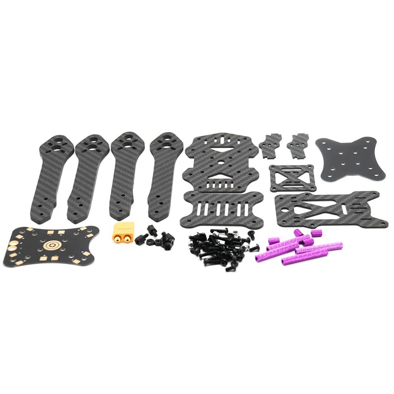 

TCMM FPV Frame Kit Martian III X Structure Wheelbase 220mm 4mm Arm Carbon Fiber for RC Multicopter