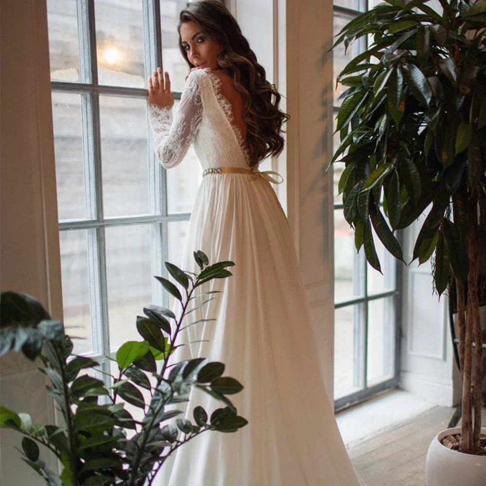 Новое Осеннее женское длинное платье с открытой спиной Платья для вечеринок