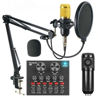 profession condenser bm 800 microphone sound card phantom power bm800 microphone for pc gaming karaoke singing studio recording