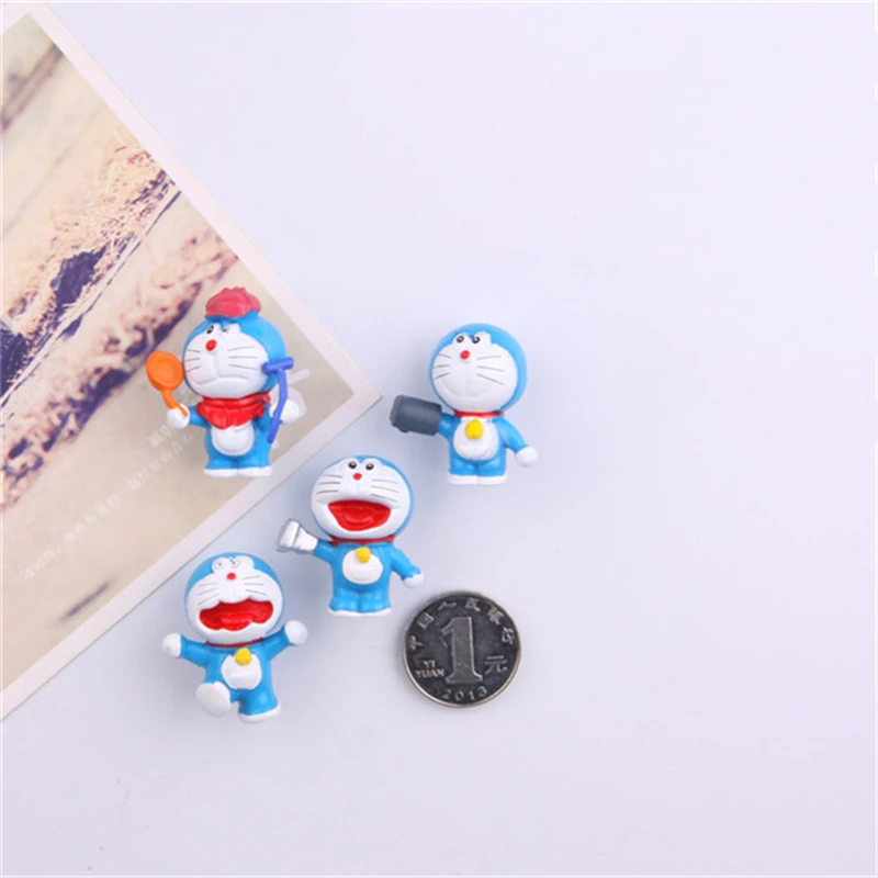 4 шт./лот милый набор из серии Doraemon 3D магнит на холодильник креативный мультяшный