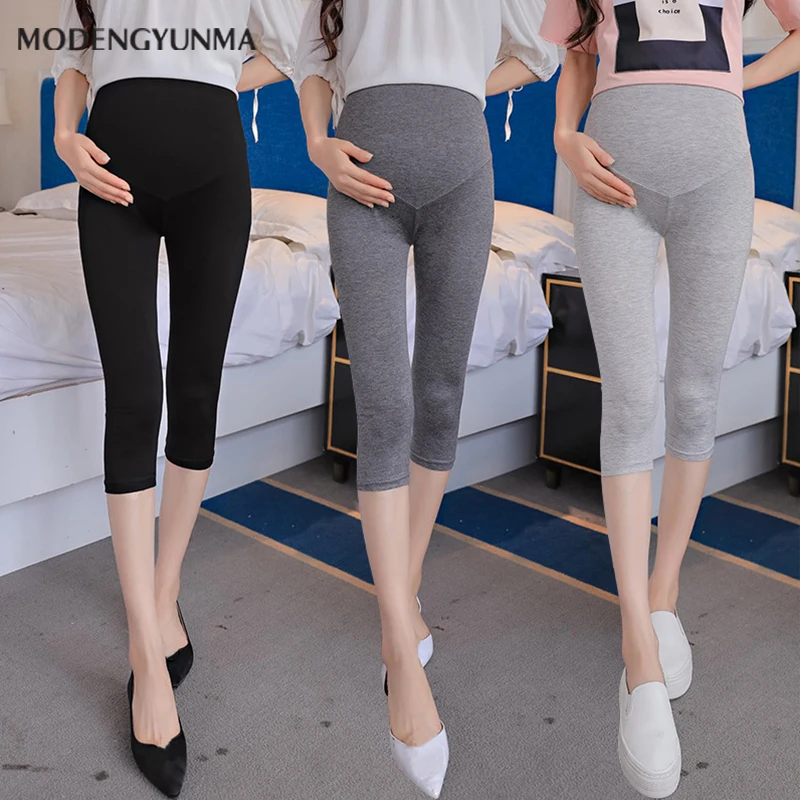 Леггинсы для беременных осенние модные обтягивающие леггинсы с заниженной