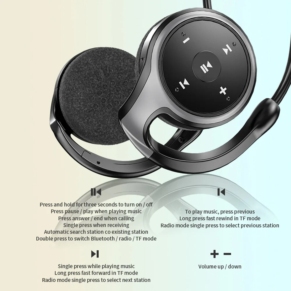 Беспроводные наушники Arikasen A23 MP3 Bluetooth 5 0 FM-радио Спортивная гарнитура с